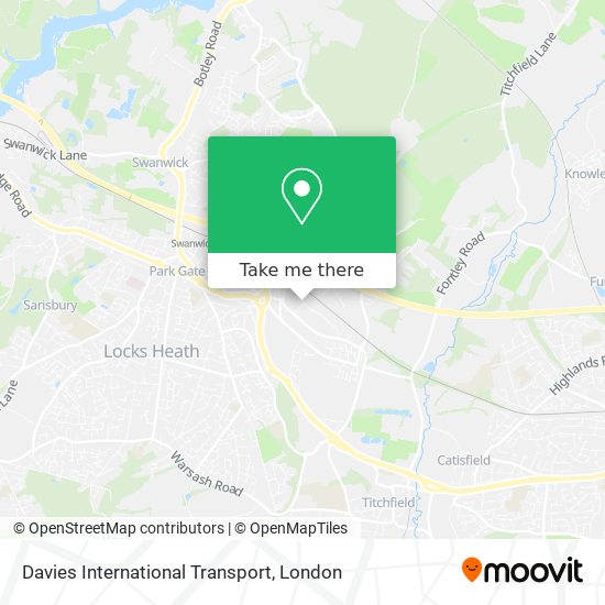 Davies International Transport map