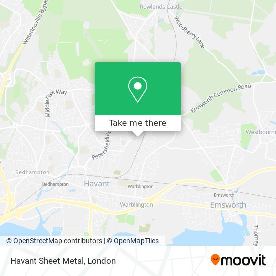 Havant Sheet Metal map
