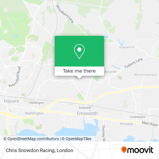 Chris Snowdon Racing map