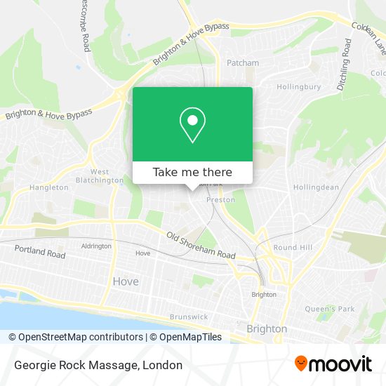 Georgie Rock Massage map