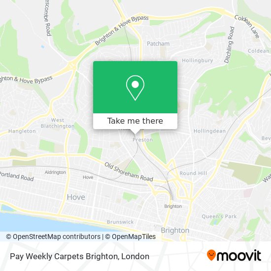 Pay Weekly Carpets Brighton map