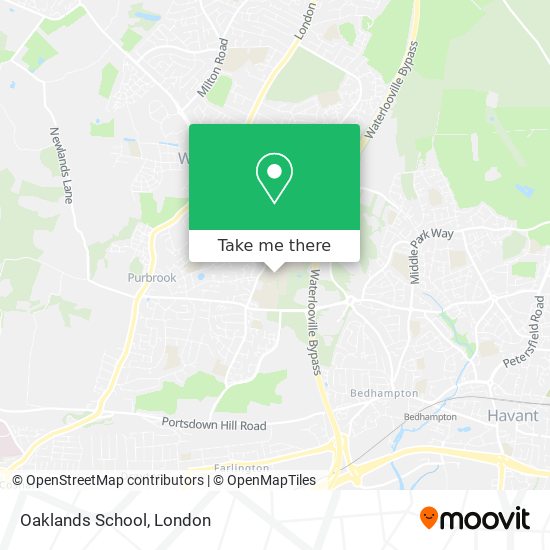 Oaklands School map