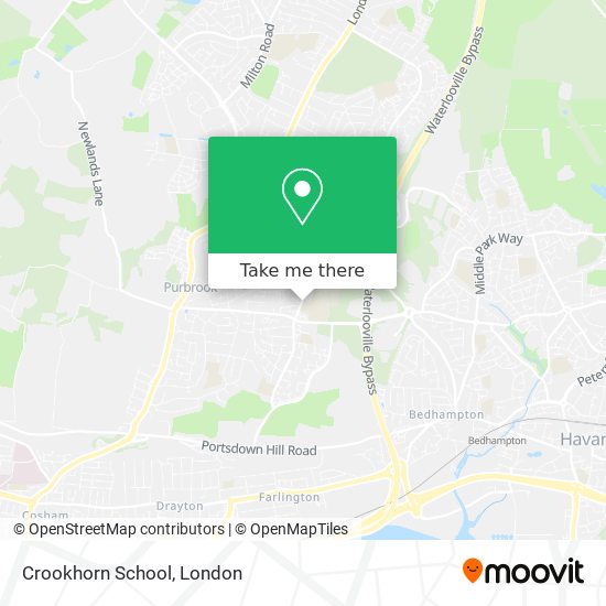 Crookhorn School map