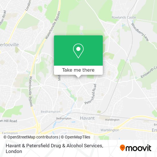 Havant & Petersfield Drug & Alcohol Services map