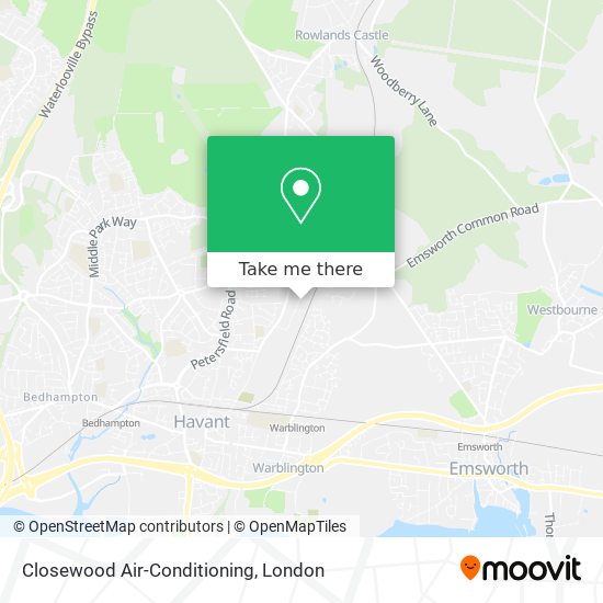 Closewood Air-Conditioning map