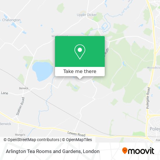 Arlington Tea Rooms and Gardens map