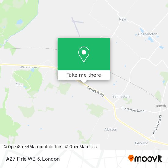 A27 Firle WB 5 map