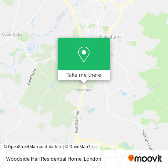 Woodside Hall Residential Home map
