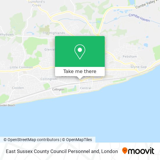East Sussex County Council Personnel and map