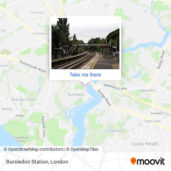 Bursledon Station map