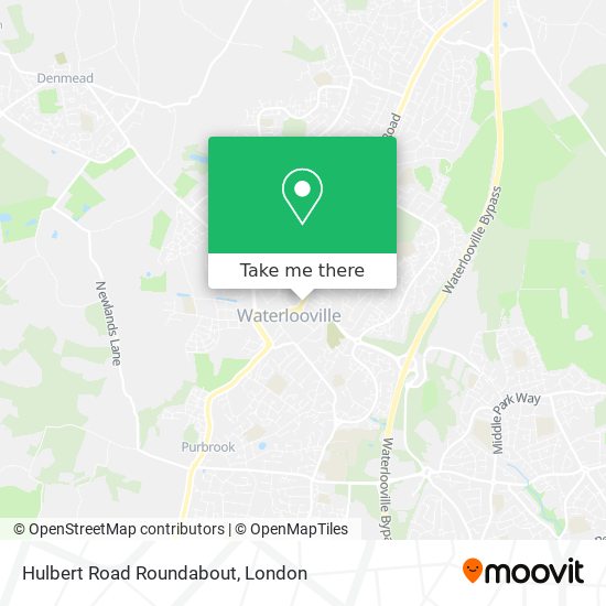 Hulbert Road Roundabout map