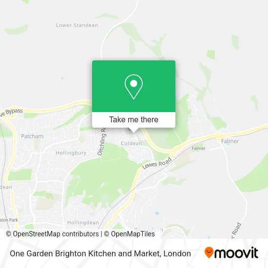 One Garden Brighton Kitchen and Market map