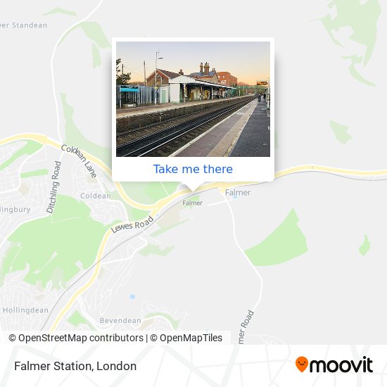 Falmer Station map