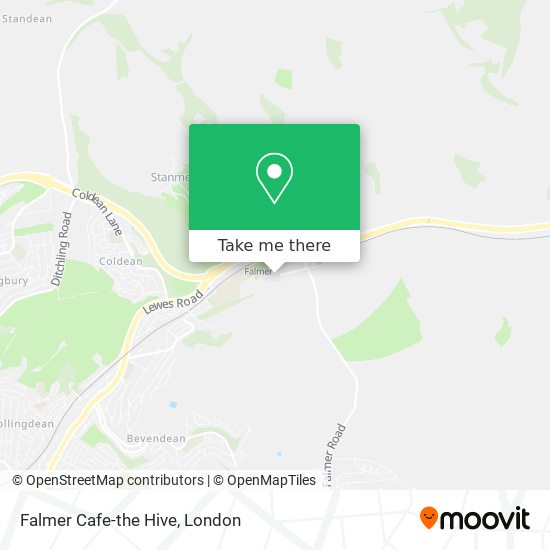 Falmer Cafe-the Hive map