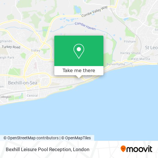 Bexhill Leisure Pool Reception map