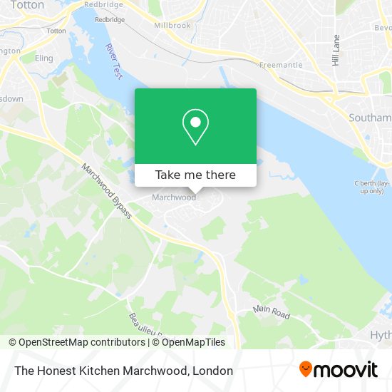 The Honest Kitchen Marchwood map