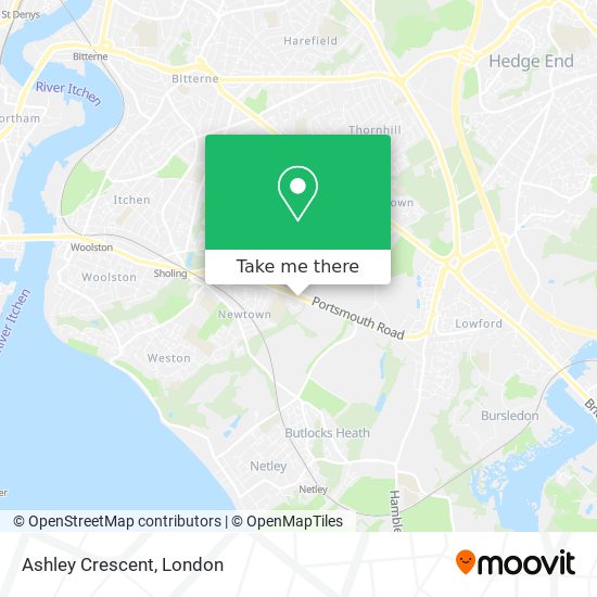 Ashley Crescent map