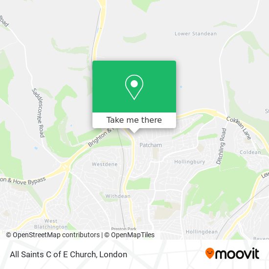 All Saints C of E Church map