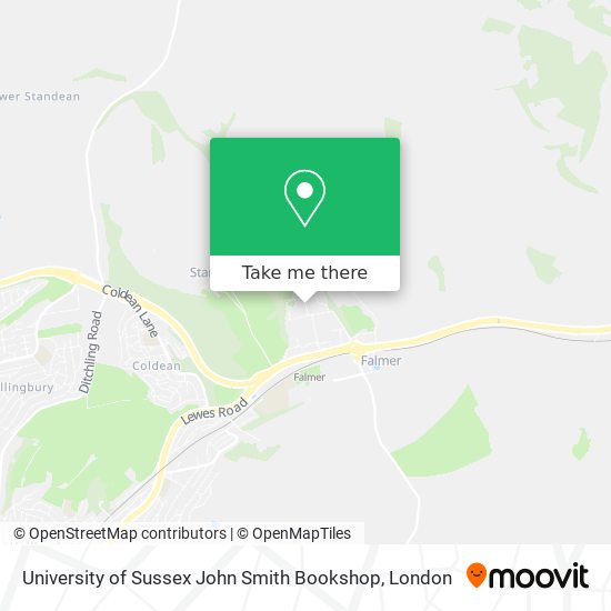 University of Sussex John Smith Bookshop map