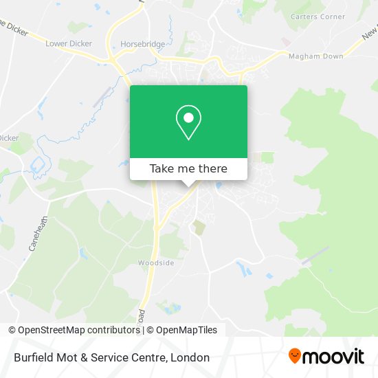 Burfield Mot & Service Centre map