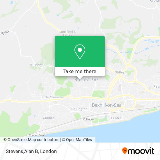 Stevens,Alan B map