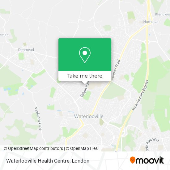 Waterlooville Health Centre map