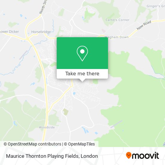 Maurice Thornton Playing Fields map