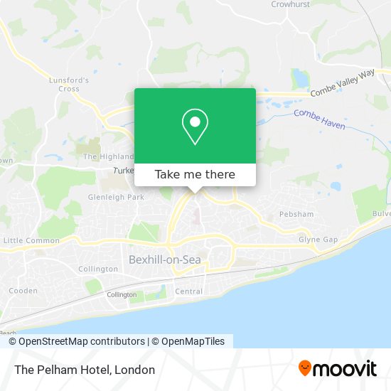 The Pelham Hotel map