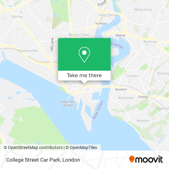 College Street Car Park map
