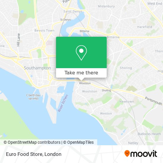 Euro Food Store map