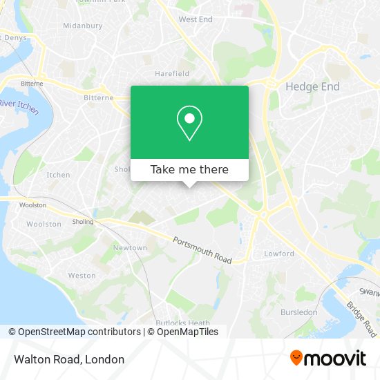 Walton Road map