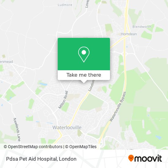 Pdsa Pet Aid Hospital map