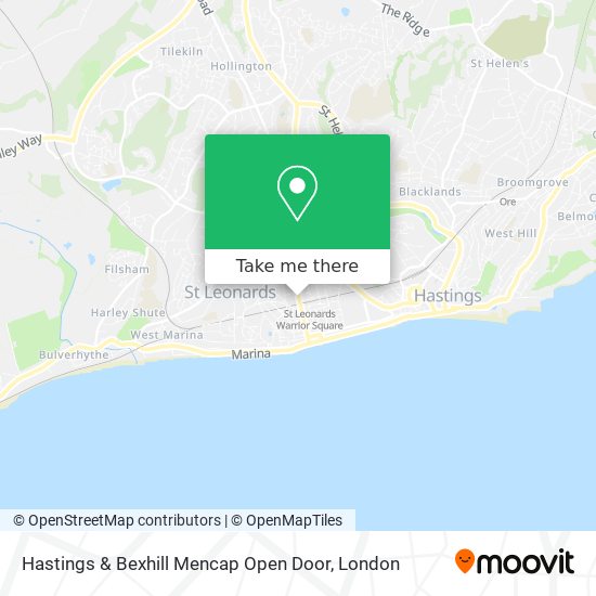 Hastings & Bexhill Mencap Open Door map