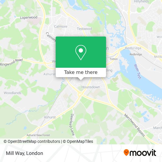 Mill Way map
