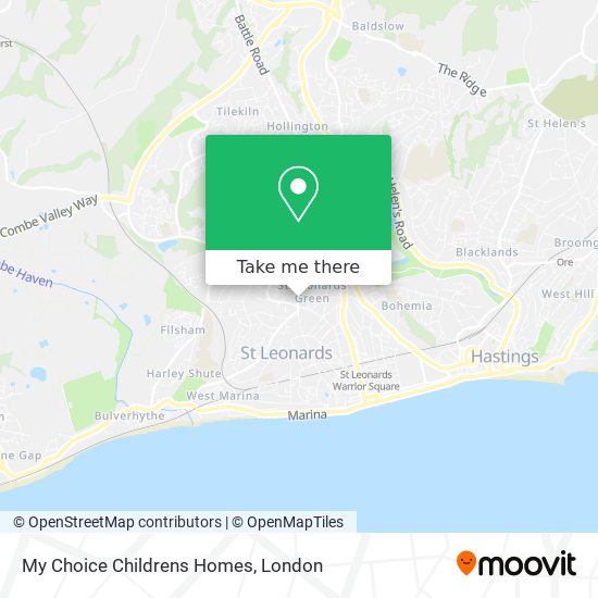 My Choice Childrens Homes map