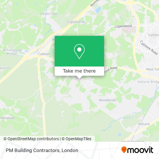 PM Building Contractors map