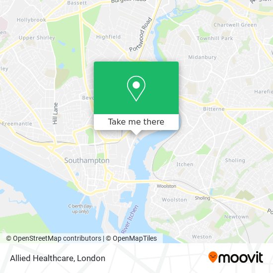 Allied Healthcare map