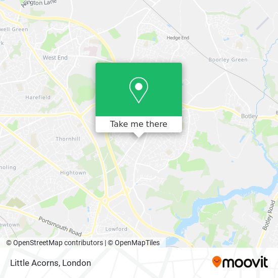 Little Acorns map