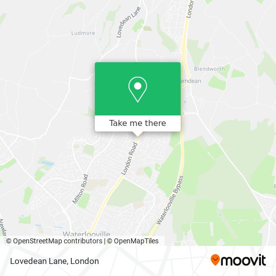 Lovedean Lane map