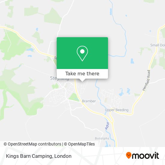 Kings Barn Camping map