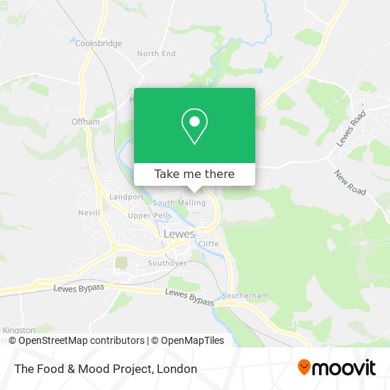 The Food & Mood Project map