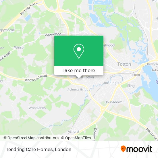 Tendring Care Homes map