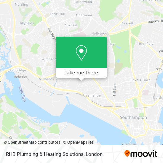 RHB Plumbing & Heating Solutions map