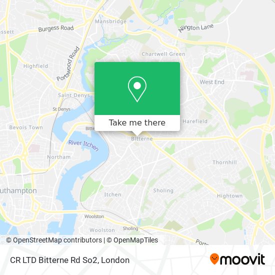 CR LTD Bitterne Rd So2 map