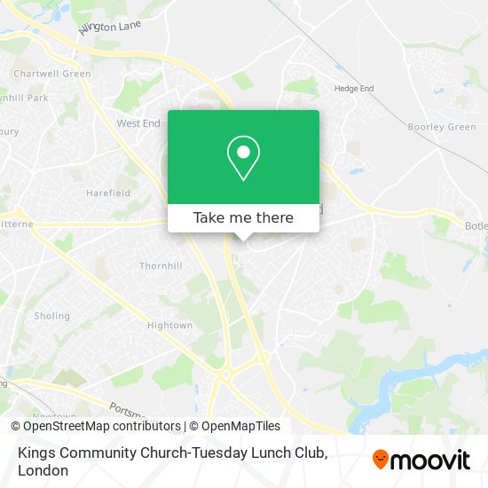 Kings Community Church-Tuesday Lunch Club map