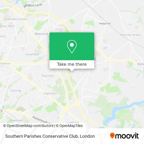 Southern Parishes Conservative Club map