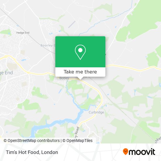 Tim's Hot Food map