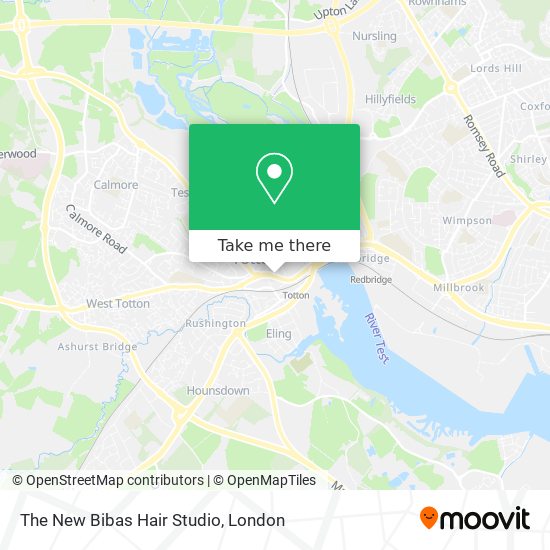 The New Bibas Hair Studio map