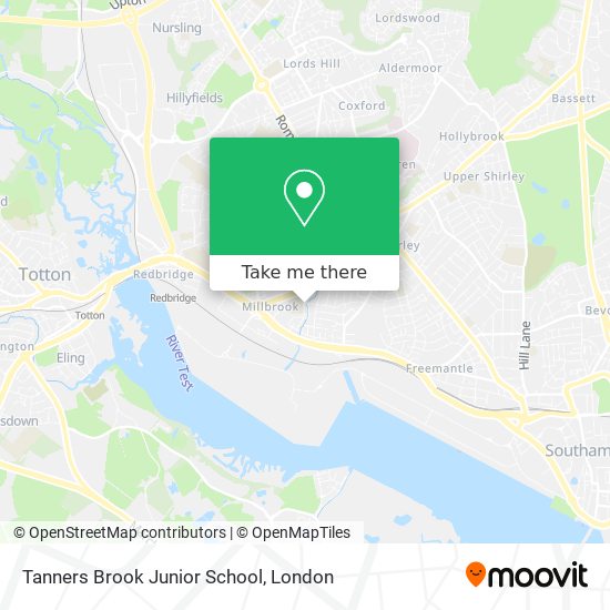 Tanners Brook Junior School map