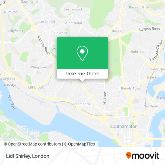 Lidl Shirley map